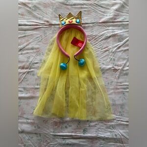 Universal Studios Nintendo Princess Peaches Headband with Yellow Veil